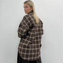 camicia asimmetrica con applicazione sul colletto asymmetric